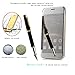Galaxy S6 Edge Case, Huijukon Luxury Mirror View Clear Flip Case Cover(Hyperbolic Mirror)[All-around protection] with Smart Sleep/Awake Function for Samsung Galaxy S6 Edge (Silver)
