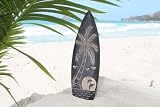 WOODEN SURFBOARD W/ HAWAIIAN SCENE 16- SURFING DECOR