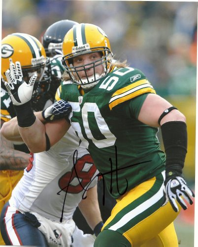 AJ HAWK,GREEN BAY PACKERS,OHIO STATE,BUCKEYE,FOOTBALL,SIGNED,AUTOGRAPHED 8X10,PHOTO,COA WITH PROOF,PIC