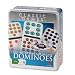 Cardinal Industries Double Fifteen Color Dot Dominoes in a Collectors Tin