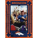 Denver Broncos Art Glass Frame