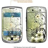 Protective Decal Skin Sticker for AT&T Blackberry Torch case cover torch-25 ....