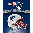 New England Patriots Light Weight Fleece NFL Blanket (Grid Iron) (50"x60")