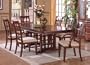 7pc Pallisades Contemporary Solid Wood Dining Table & Chairs Set