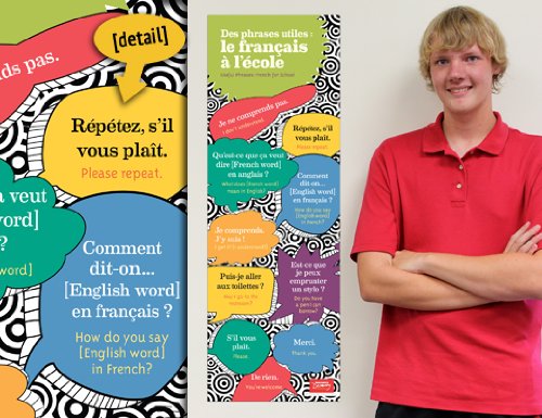 School Phrases Skinny Poster French