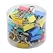 Jiulyning Binder Clips with Silicone Bracelet, 3/4-Inch Wide, 40-Pieces (Multi-color)