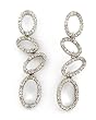 Clear Crystal Ovals Dangle Earrings Fashion Jewelry