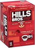 Hills Bros Coffee Gourmet Medium Roast, 12 Single Serve Cups, 3.8 Ounce