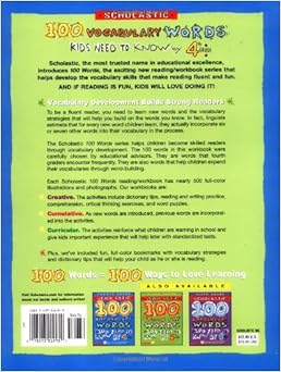 Amazon.com: 100 Vocabulary Words Kids Need to Know by 4th Grade