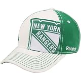 Reebok New York Rangers St. Patrick's Day Structured Flex Hat - Green-White (Small/Medium)