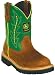 John Deere Kids 186 Boot (Toddler/Little Kid/Big Kid),Tan/Green,4 M US Big Kid
