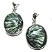 Genuine Seraphinite and Sterling Silver Lovely title=
