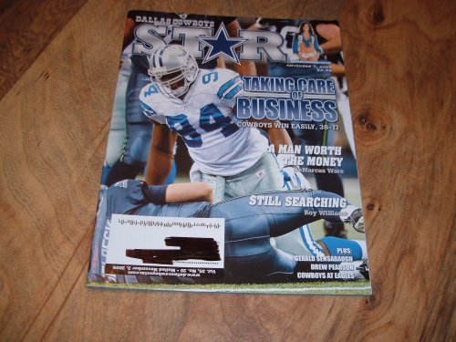 DeMarcus Ware, Dallas Cowboys Linebacker, Dallas Cowboys Star Magazine, November 7, 2009 issue-Taking Care of Business-Cowboys Beat the Seattle Seahawks.