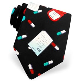 Prescriptions Tie by Wild Ties - Black Silk