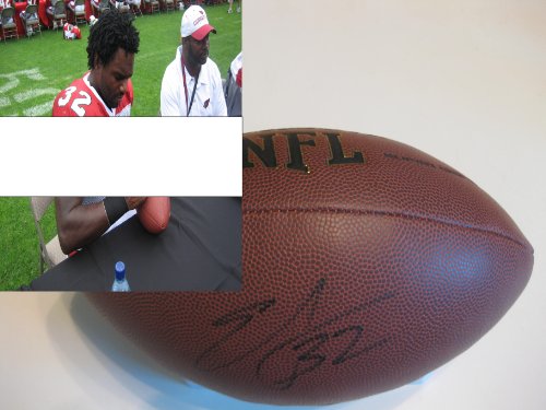 EDGERRIN JAMES,COLTS,CARDINALS,MIAMI,SIGNED NFL FOOTBALL WITH PROOF + COA