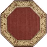 Nourison Vallencierre VA10-BRK 5'6x5'6 Area Rug Octagon Machine Made Wool