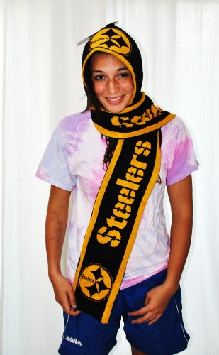NFL Pittsburgh Steelers Hoodie Fleece Scarf NEW