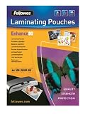 Fellowes - CRC 53062 - 80µ A3 - Pochettes de plastification à chaud - 80 microns - Pack de 100 - brillante