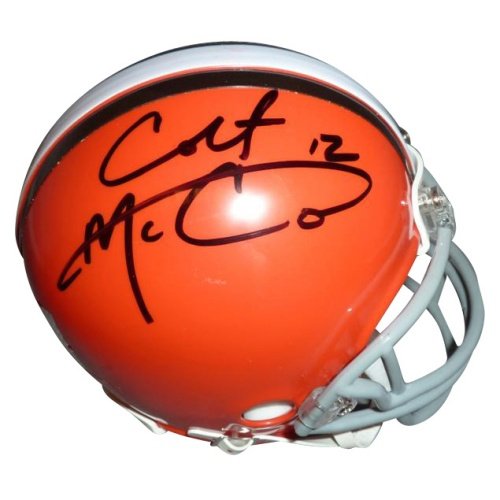 Colt McCoy Autographed Cleveland Browns Mini Helmet