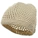 Hand Crocheted Beanie (01)-Beige