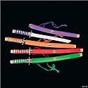 Neon Plastic Samurai Swords (12 pc)