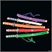 Neon Plastic Samurai Swords (12 pc)