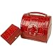 Jewelry Box With Matching Travel Case Exotic Red SALE
