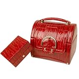 Jewelry Box With Matching Travel Case Exotic Red SALE