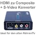 LIGAWO HDMI zu Composite/ S-Video AV Konverter - HDMI Ger�te wie z.B. ATV Apple Tv PS3 Playstation 3 XBOX Receiver DVD Player BlueRay Player an einen �lteren R�hrenfernseher Tv anschlie�en.