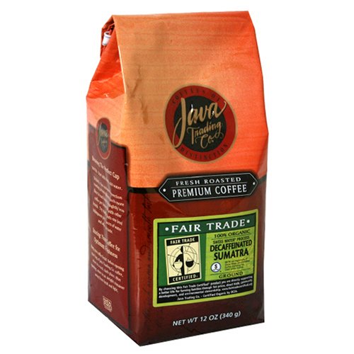 Java Trading Company Fair Trade Organic Sumatra Decaf, 12-Ounce Bags (Pack of 3) by Java Trading Company