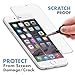 Phone 6 Plus, iPhone 6s Plus ZeroDamage Tempered Glass Screen Protector .33m [Smooth Edge] Anti Fingerprint Shatterproof Anti-Scratch Fits Apple 6/6s Plus - SaharaCase