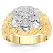 14K Yellow Gold Mens Diamond Pinky Ring 0.75 Ctw 14K Yellow Gold Mens Diamond Pinky Ring 0.75 Ctw