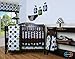 GEENNY Window Valance For Boutique Blue Brown Diamond 13 PCS Crib Bedding Set