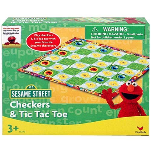 51FvwNVnLUL Sesame Street Checkers and Tic Tac Toe