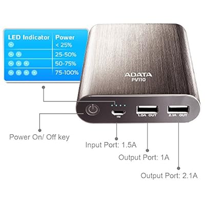 Adata PV110 10400mAH Power Bank (Pink)