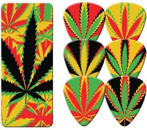 Pot Leaf Guitar Pick