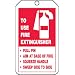 Accuform Signs TRS218PTP Fire Extinguisher Instructions and Inspection Record Tag, RP-Plastic (Pack of 25)
