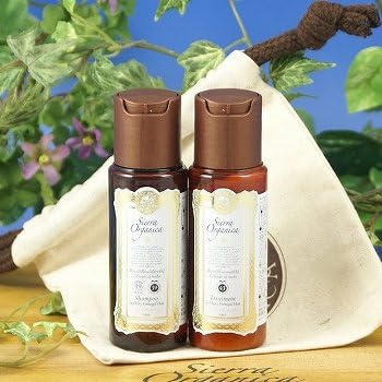 [For heavy damage hair] Sierra Oganika shampoo 50mL &amp; Treatment 50mL (Travel Set)