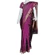 Pure Silk Sari Fabric from Banaras in India (ossari125)