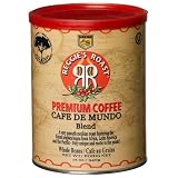 Reggies Roast Cafe De Mundo Blend Whole Bean Coffee 12 Ounce Cans  Pack of 3 