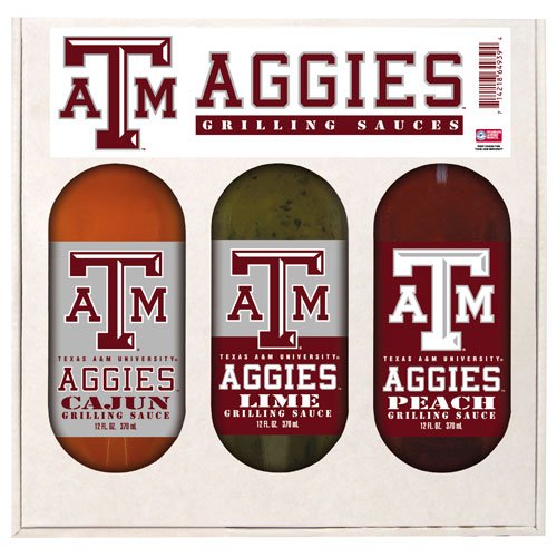 Texas A&M Aggies NCAA Grilling Gift Set by Hot Sauce Harry