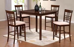 Amazon.com - Inland Empire Furniture Kingston Dark Brown Solid Wood 5 ...