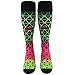 adidas Metro IV Soccer Socks, Medium, D Print: Black/Solar Green/Shock Pink