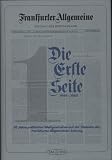 Produkt-Bild: Frankfurter Allgemeine. Die Erste Seite I/ II. ( FAZ): 2 B&auml;nde.