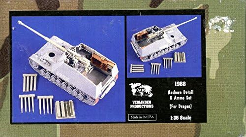 Verlinden 1:35 WWII Nashorn Detail and Ammo Set for Dragon Kit #1988