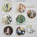 8 TV Animation Pandora Hearts & Characters Plastic Button Set ~1.75