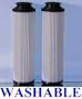 2 WASHABLE and REUSABLE Hepa Filters for All Bagless Hoover Windtunnels