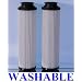 2 WASHABLE and REUSABLE Hepa Filters for All Bagless Hoover Windtunnels
