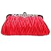 Fawziya® Satin Clutch Purse Pleated Crystal Evening Clutch Bags