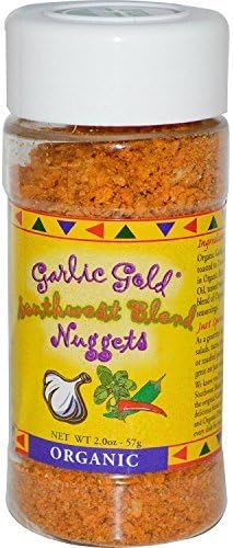 USDA Organic Southwest Seasoning Nuggets with Garlic. Garlic Gold 2.2-Ounce Shaker by Garlic Gold